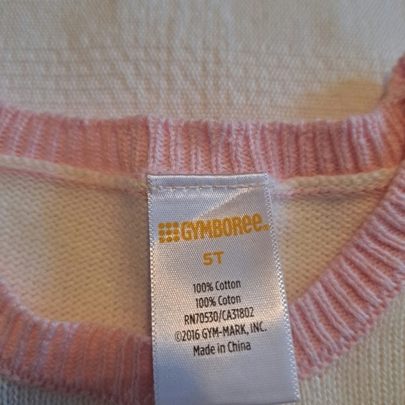 Gymboree Outlet girls size 5T sweater dress, snowflake designs, New - Picture 2 of 5